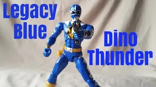 Power Rangers Legacy Blue Dino Thunder Ranger Bandai America Figure Review
