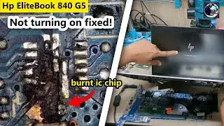 How to fix burned laptop motherboard | No power fixed !!