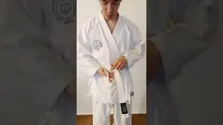 Putting on a Karate Belt