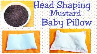 #Head Shaping Mustard Baby Pillow #Pillow To Prevent Flat Head In Babies - B Vibrant