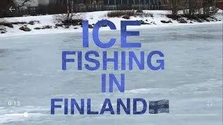 Ice fishing in Finland, frozen sea ?🇫🇮@Sk8heaven 