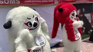 ジーちゃんの🏉パス！と、レンさんの横毛ポフポフ動画🤭