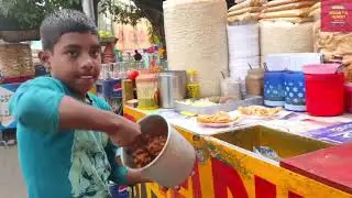 Small Hard Working Boy Selling Bhel Puri || Hard Working Boy ||  Indian Street Food || Bhel Puri