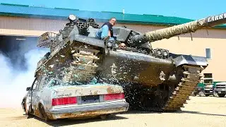 Best Tank Crash Compilation - Tank VS Car | Construction Vehicles Fail | Deadliest Crane Collapse