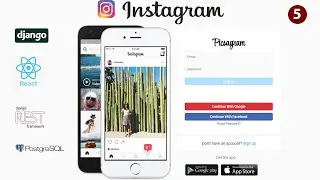 Instagram clone migrations of user model in postgres database and creating super user django