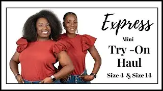 Express Fall Mini Haul | Try On | Size 4 and Size 14
