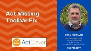 Fixing Act's CRM Missing Toolbar PROBLEM SOLVED!