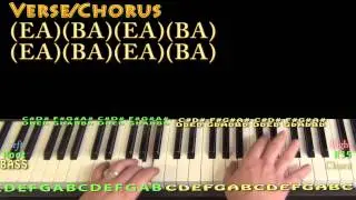 Cheerleader (OMI) Piano Lesson Chord Chart