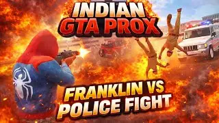 Franklin vs Police Fight 🎯 INDIAN THEFT AUTO SIMULATOR 🎯 @gtaproxworld #indiantheftauto 