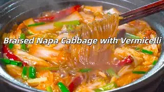 One-Pot Chinese Cabbage Stew with Glass Noodles | Simple, Warm & So Satisfying #noodlesrecipe