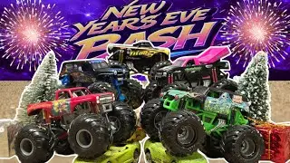 MONSTER JAM! Diecast Monster Truck Racing! | New Years Eve Bash! 