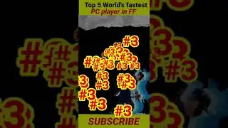 Top 5 world's fastest pc players in free fire #freefire #fastest #pcplayers #shorts
