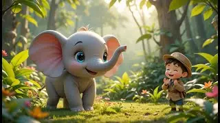 The Adventures of the Happy Elephant | Fun Animal Nursery Rhyme for Kids