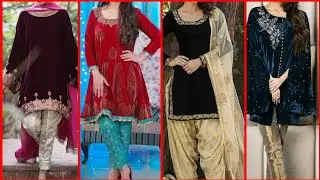 Latest Velvet Kurti Design|How To Style Velvet Kurti In Different Ways|#velvet #kurti |