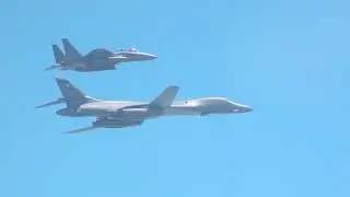 US & ROK Air Force - F-35B Stealth Fighter, F-15K Fighter & B-1B Bomber Bombing Run [1080p]