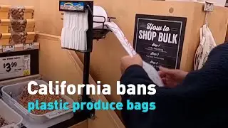 California bans plastic produce bags