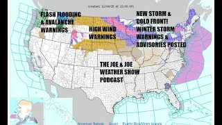 Joe & Joe Weather Show Rain Snow & Another Shot of Cold Air Ohio Valley Great Lakes & Northeast