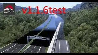 ETS2ライブ(ｱｰｶｲﾌﾞ）  日本MAP  Project Japan v1.1.6 修正して走ってみる