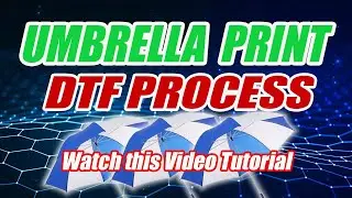 UMBRELLA PRINTING Using DTF (DTF PROCESS )