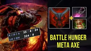 Axe Mid - New Meta Battle Hunger + Khanda and Spirit Vessel Build! |Dota 2 Pro Highlight-7.39c