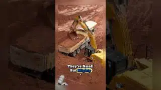 MINIATURE MINING MAYHEM! 🚨 Tiny Guys Operate Dump Trucks in a Jaw-Dropping Mining Site #fyp #tiny