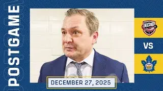 John Gruden | Post Game vs Utica Comets | December 27, 2025