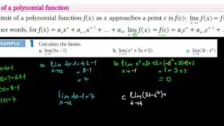 Limit of Polynomial Functions Lesson16
