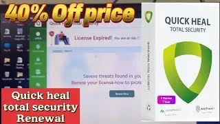 Quick Heal Total Security Renewal 40%Off price #antivirus #trending