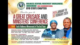 IBADAN CITY WIDE CRUSADE - DAY 2 -  Evening Session || Holiness Movement In The End-Time