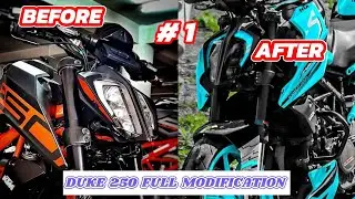 Duke 250 Fully Modified 🔥 | Unique Ktm Duke Modification 🥵🔥 | Super Ktm Duke wali Modification 😱