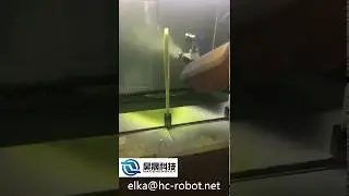 6 axis robot electrostatic spraying tennis rackets