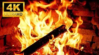 🔥 Calm & Cozy 4K UHD Fireplace 🔥 Crackling Fire Sounds & Glowing Embers | Fireplace Ambience