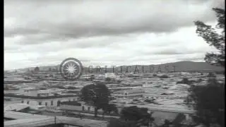 View of   American Embassy building and the capital, Guatemala city. HD Stock Footage