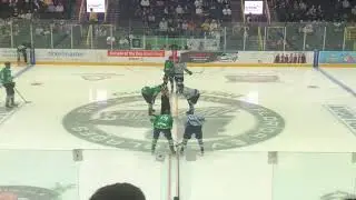 Florida Everblades opening faceoff fight!