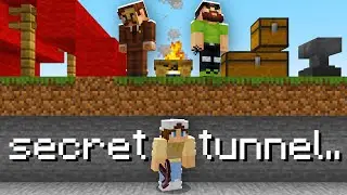 I Built a Secret Tunnel System on This Minecraft SMP