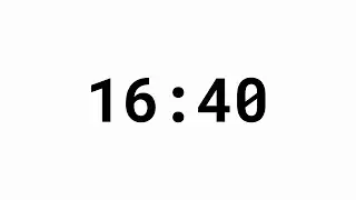 1000 Second Countdown Timer -  White Background