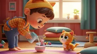 Kitty Wants Her Milk | Fun Mealtime & Playful Cat Song for Kids | Nursery Rhyme