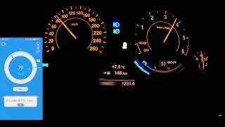 BMW F30 335d xDrive STAGE3 on board acceleration dragy  1/4 mile 11.0s