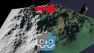 Godot 3.5 — Mountain Terrain Shader | Grass to Rocks Gradient (3D Tutorial)