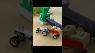 diy mini tractor bricks making machine || #tractortrolley #minitractor #tractor #bricks #making