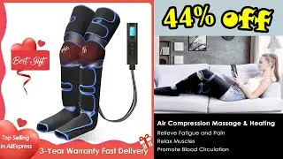 360&deg; Foot air pressure leg massager promotes blood circulation, body massager, muscle relaxation