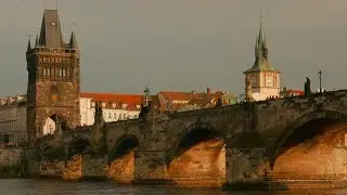 Charles Bridge, Prague, Czech Republic  Stock Footage