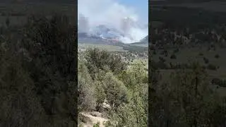 France Canyon Fire near Hatch, Utah - Wildfire - June 2025 - near Panguitch, Utah