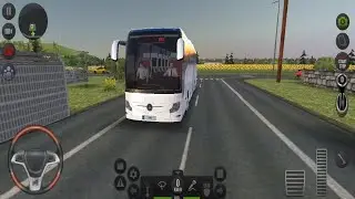 Luxury Mercedes Bus on Rural Roads | Bus Simulator Gameplay