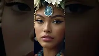 Hawaiian Hues 🇺🇸 🇺🇸 🇺🇸 🇺🇸 🌟 Beautiful Ethnic Hawaiian Woman Cultural Portrait Global Facescapes #ai