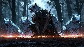🐯 SHADOW WARRIOR AND WHITE TIGERS | Epic Cinematic Dark Fantasy Orchestral | Battle Music of Legends