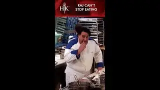Raj can't stop eating the food 🤤 #shorts