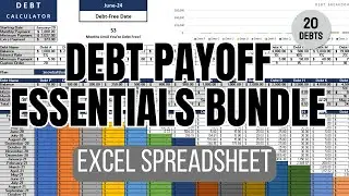 Debt Payoff Essentials Excel Spreadsheet Bundle