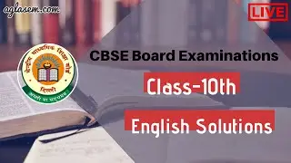 CBSE Class10 English Board Exam 2020 Live Solutions