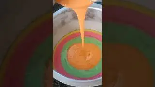 Amazing Rainbow Cake Recipe😱 WATCH FAST! #recipe #trending #viral #youtubeshorts #shorts #cakerecipe